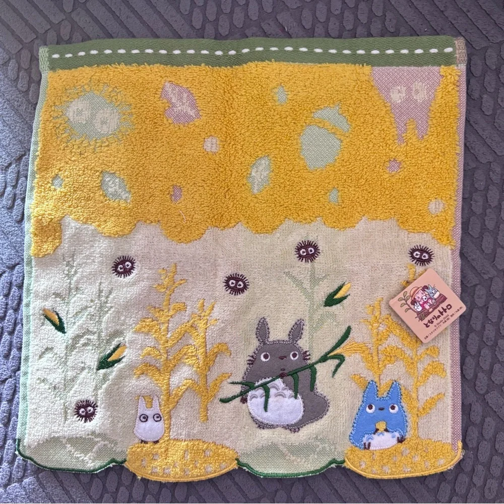 Studio Ghibli Totoro Yellow & Green Hand Towel